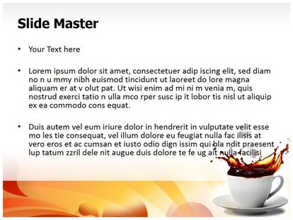 Sugar And Coffee Free Ppt Template Slide1