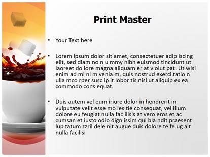 Sugar And Coffee Free Ppt Template Slide1