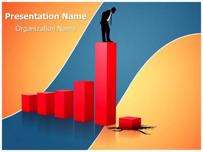 Economic Financial Crisis Editable PowerPoint Template