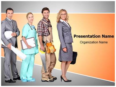 Different Occupations Editable PowerPoint Template