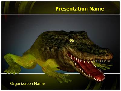 Chimera Genetics Frog Crocodile Editable PowerPoint Template