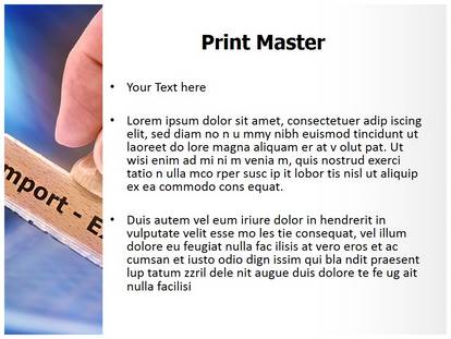 Professional Export Import Editable Powerpoint Template