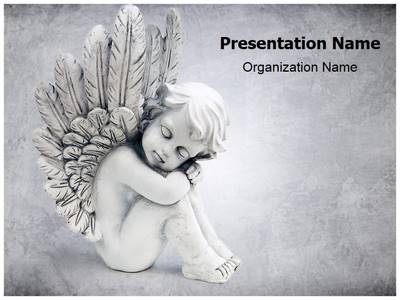 Cute Angel Editable PowerPoint Template