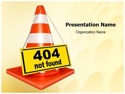 404 Error Editable PowerPoint Template