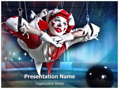 Circus Acrobat Editable PowerPoint Template