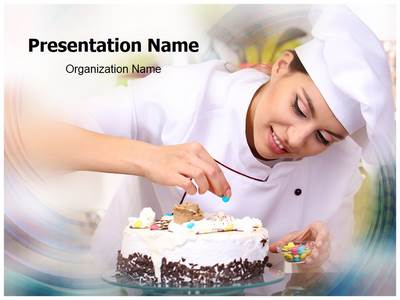 Chef Baking Cake Editable PowerPoint Template