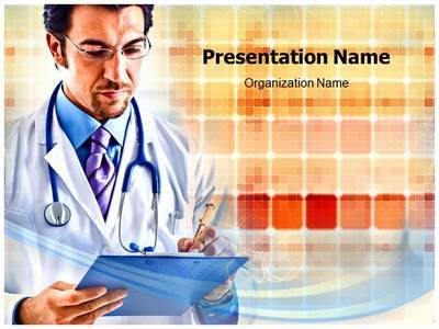 Doctor Writing Editable PowerPoint Template