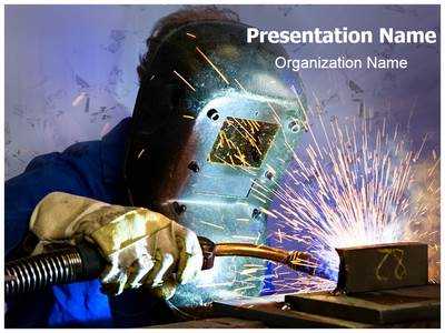 Welding Helmet Editable PowerPoint Template