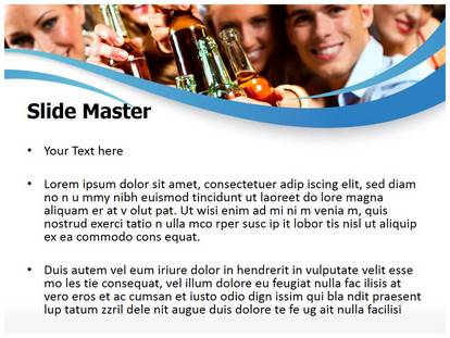 Drink Party Free Ppt Template Slide1