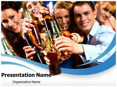 Drink Party Editable PowerPoint Template