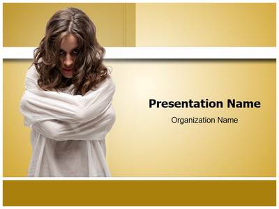 Insane Woman Editable PowerPoint Template