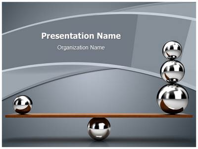 Balancing balls Editable PowerPoint Template