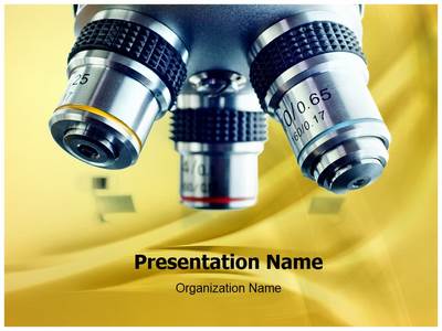 Laboratory Microscope Editable PowerPoint Template
