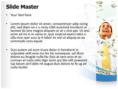 Falling Money Free Ppt Template Slide1