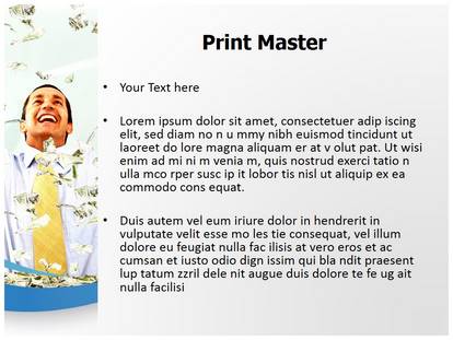 Falling Money Free Ppt Template Slide1