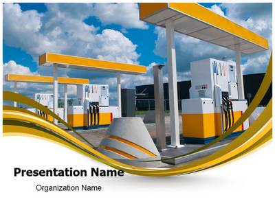 Gas Station Editable PowerPoint Template