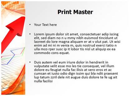 Rising Finance Graph Free Ppt Template Slide1