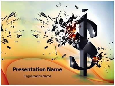 Financial Crisis Editable PowerPoint Template