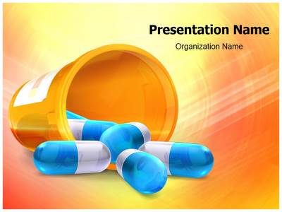 3D pills Editable PowerPoint Template