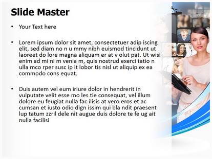 Global Communication Free Ppt Template Slide1