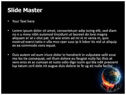 Global Warming Concept Free Ppt Template Slide1