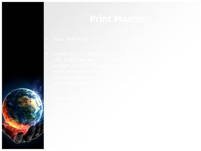 Global Warming Concept Free Ppt Template Slide1