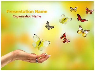 Butterfly Freedom Editable PowerPoint Template