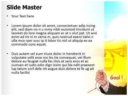 Business Goal Free Ppt Template Slide1