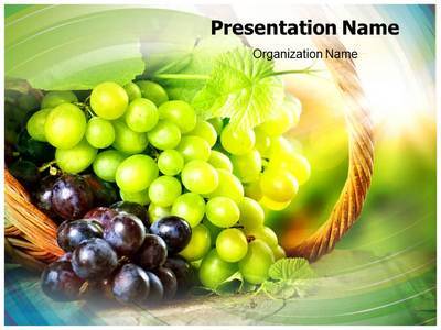 Grapes Editable PowerPoint Template