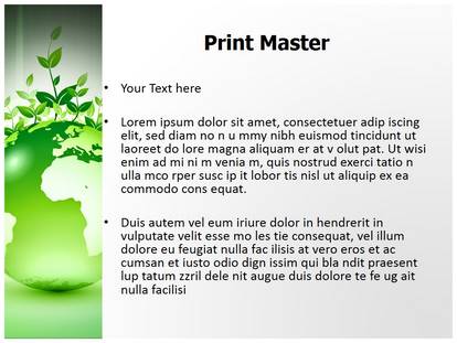 Green Earth Free Ppt Template Slide1