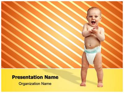 Baby Diaper Editable PowerPoint Template