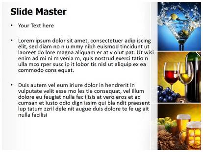 Alcohols Free Ppt Template Slide1