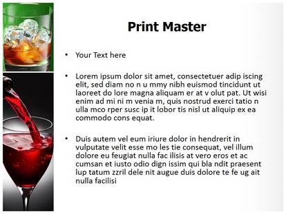 Alcohols Free Ppt Template Slide1