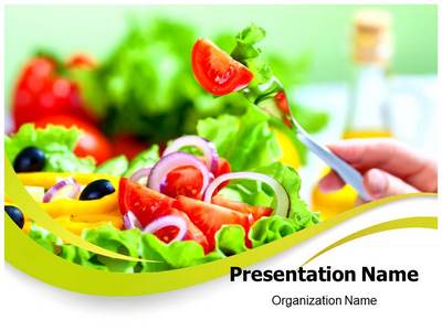 Healthy Fruit Salad Diet Editable PowerPoint Template