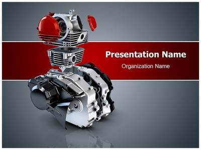 Two Stroke Engine Editable PowerPoint Template
