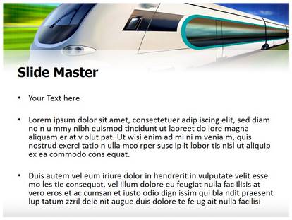 Bullet Train Free Ppt Template Slide1