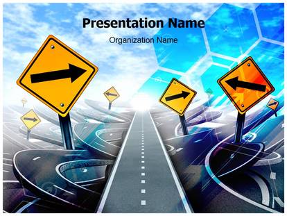 Labyrinth Of Roads Free Ppt Template