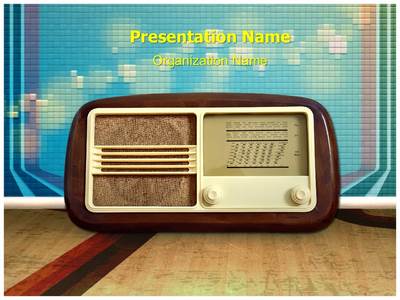 Vintage Radio Editable PowerPoint Template