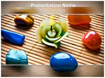 Reiki Healing Stones Editable PowerPoint Template