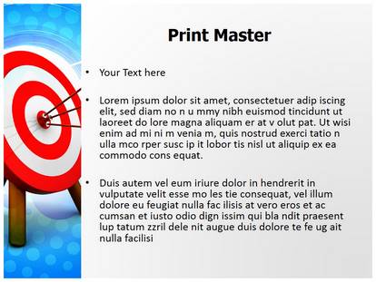 Hit The Target Free Ppt Template Slide1