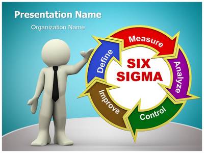 3D Six Sigma Editable PowerPoint Template