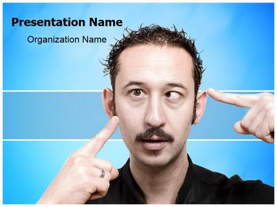 Eye Strabismus Problem Editable PowerPoint Template