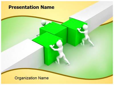 Working in Team Editable PowerPoint Template