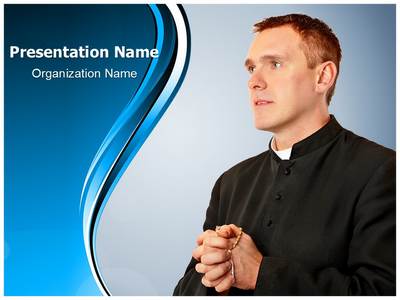 Priest Rosary Editable PowerPoint Template