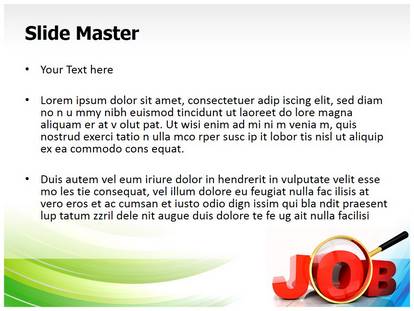 Jobs Word Free Ppt Template Slide1