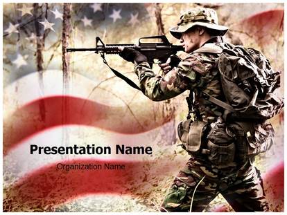 American Soldier Free Ppt Template