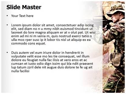 American Soldier Free Ppt Template Slide1