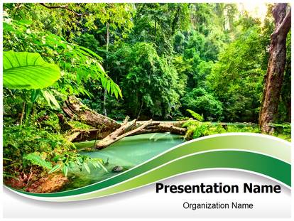 Jungle Green Free Ppt Template