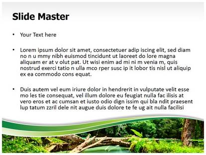 Jungle Green Free Ppt Template Slide1