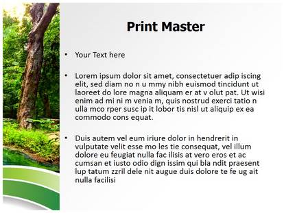 Jungle Green Free Ppt Template Slide1
